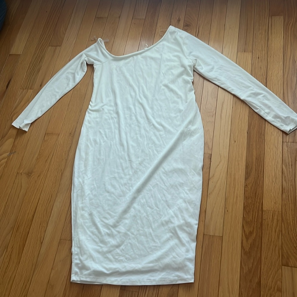 Pink blush maternity dress XS